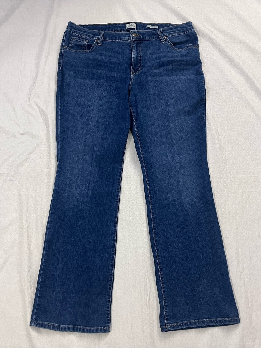 Wonderly Dark Blue Flare Jeans size 16